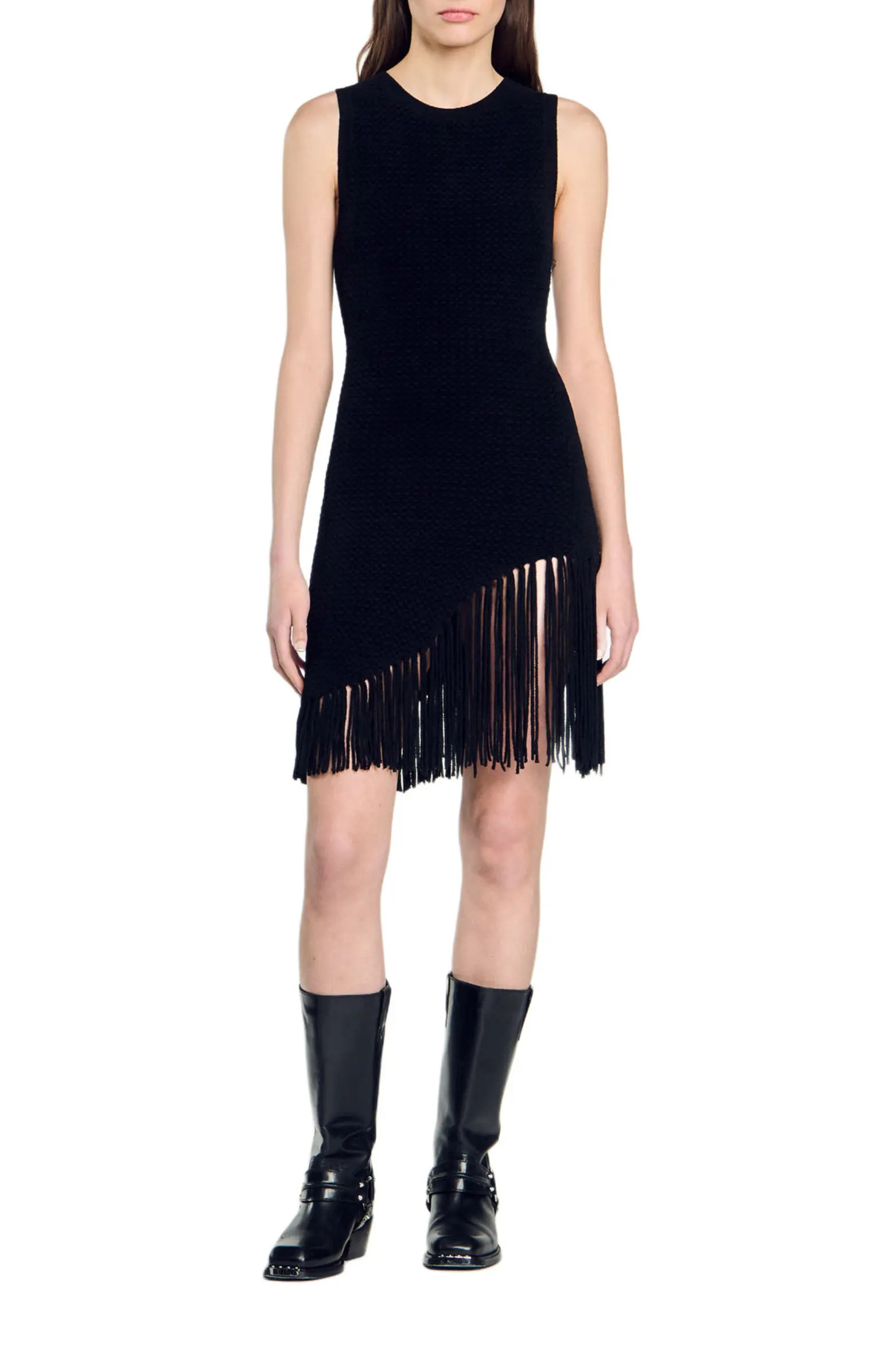 SANDRO Short fringed dress | Nordstrom | Nordstrom