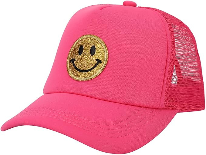 N++A Fashion Smile Face Baseball Cap Adjustable Mesh Rear Cap Summer Foam Mesh Cap Men's Women's ... | Amazon (US)