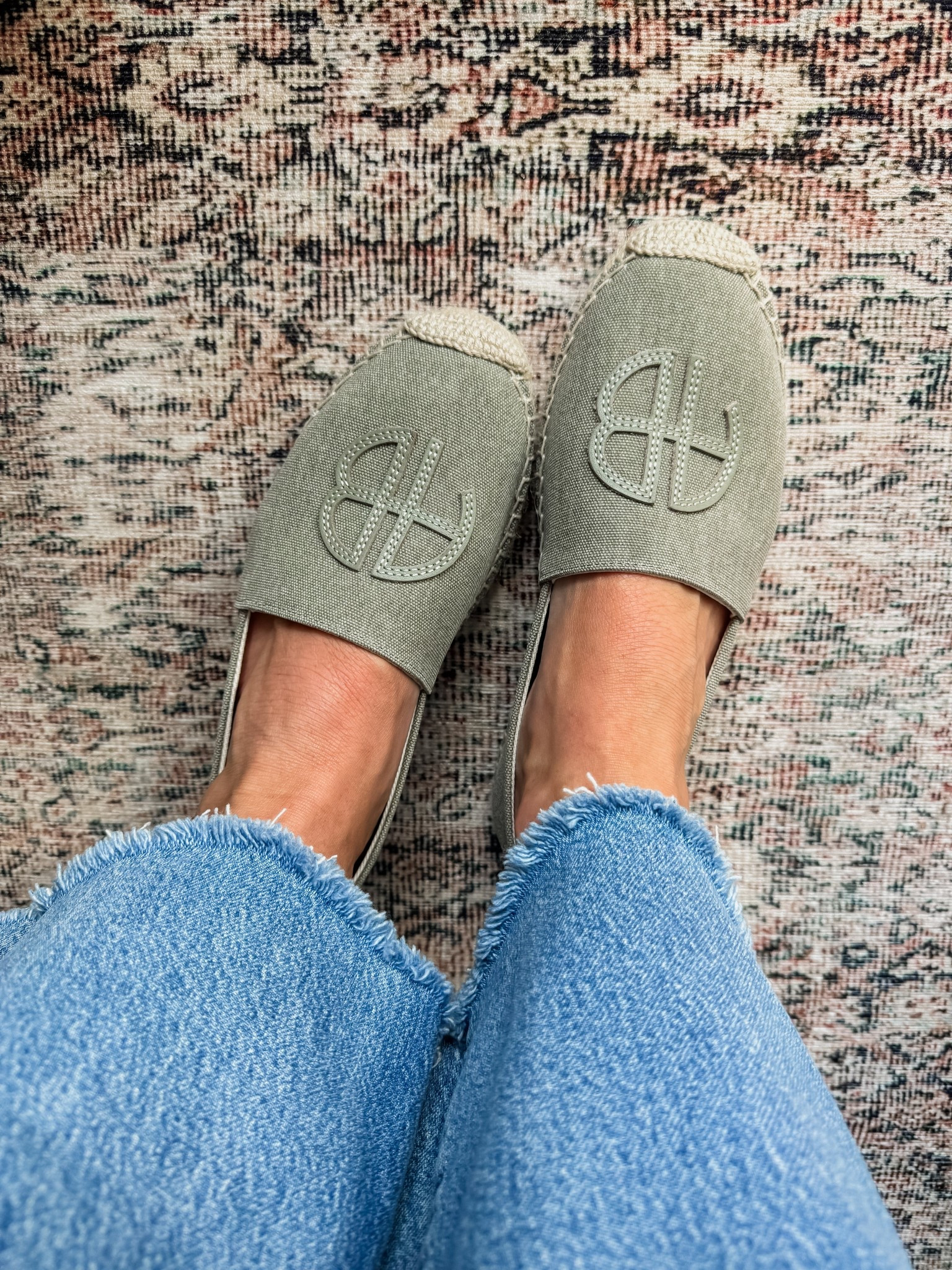 Summer espadrille. Anine Bing espadrille. 
Fit TTS

#LTKSeasonal #LTKOver40 #LTKootd