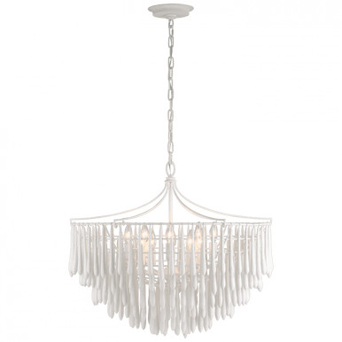 Vacarro Medium Chandelier - Plaster White | Lighting Reimagined