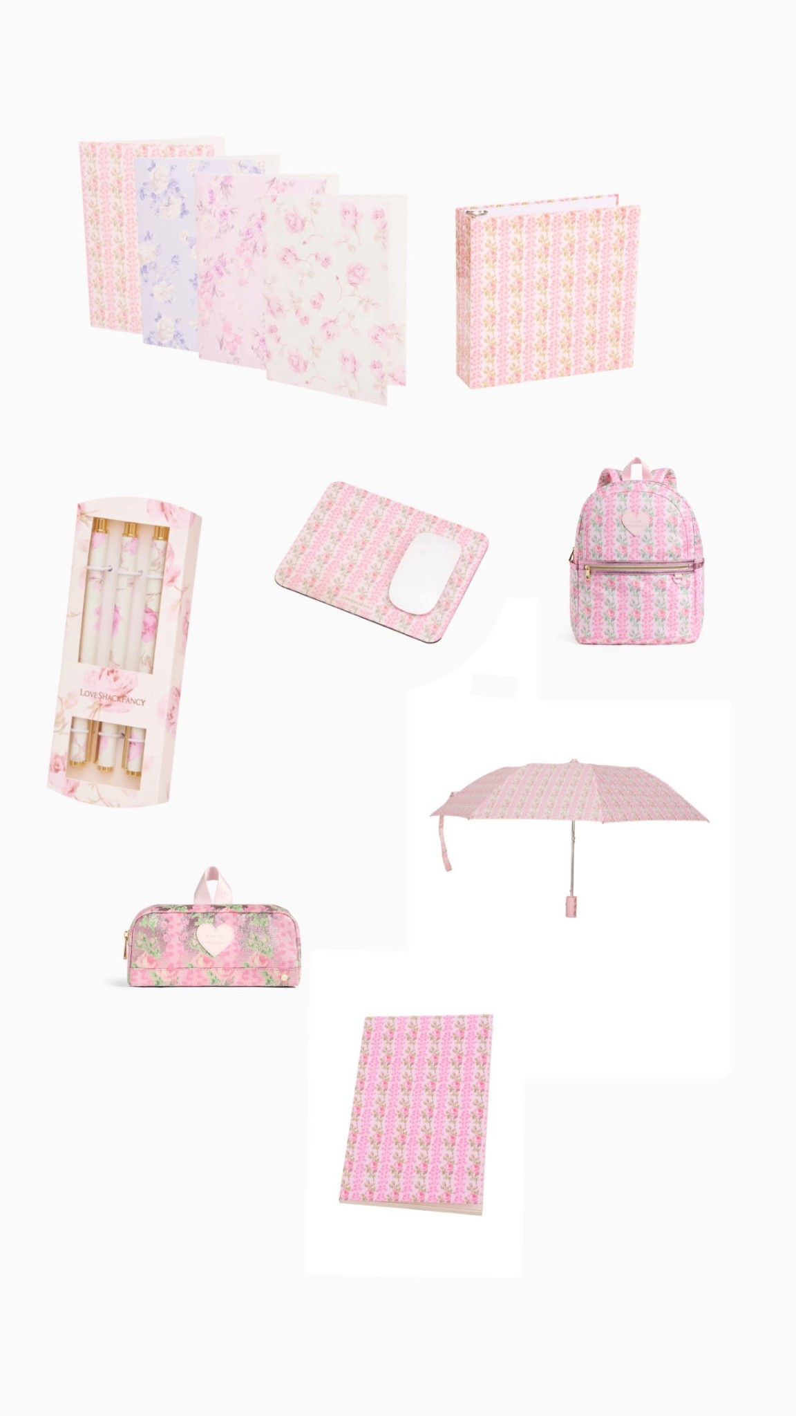 “Back to school just got prettier 💕✨ Shop these dreamy LoveShackFancy essentials — from floral notebooks to matching backpacks, pens, and umbrellas. Who says school supplies can’t be chic?”
#loveshackfancy #backtoschool #stationerylove #girlyaesthetic #floralvibes #studyinstyle #schoolmusthaves #prettyandpractical #pastelpower