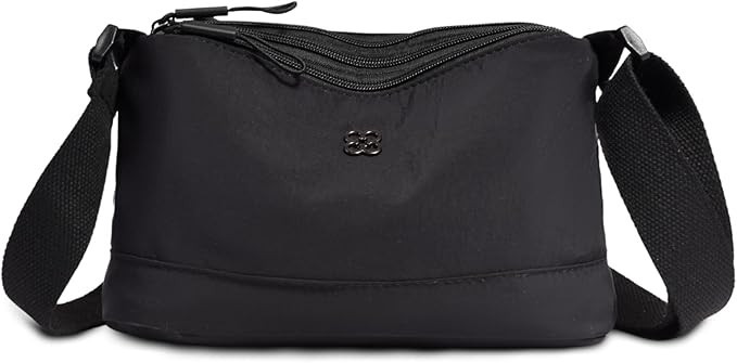 Eslcorri Crossbody Bags for Women, Small Shoulder Bag Nylon Simple Purse with Zipper, Lightweight... | Amazon (US)