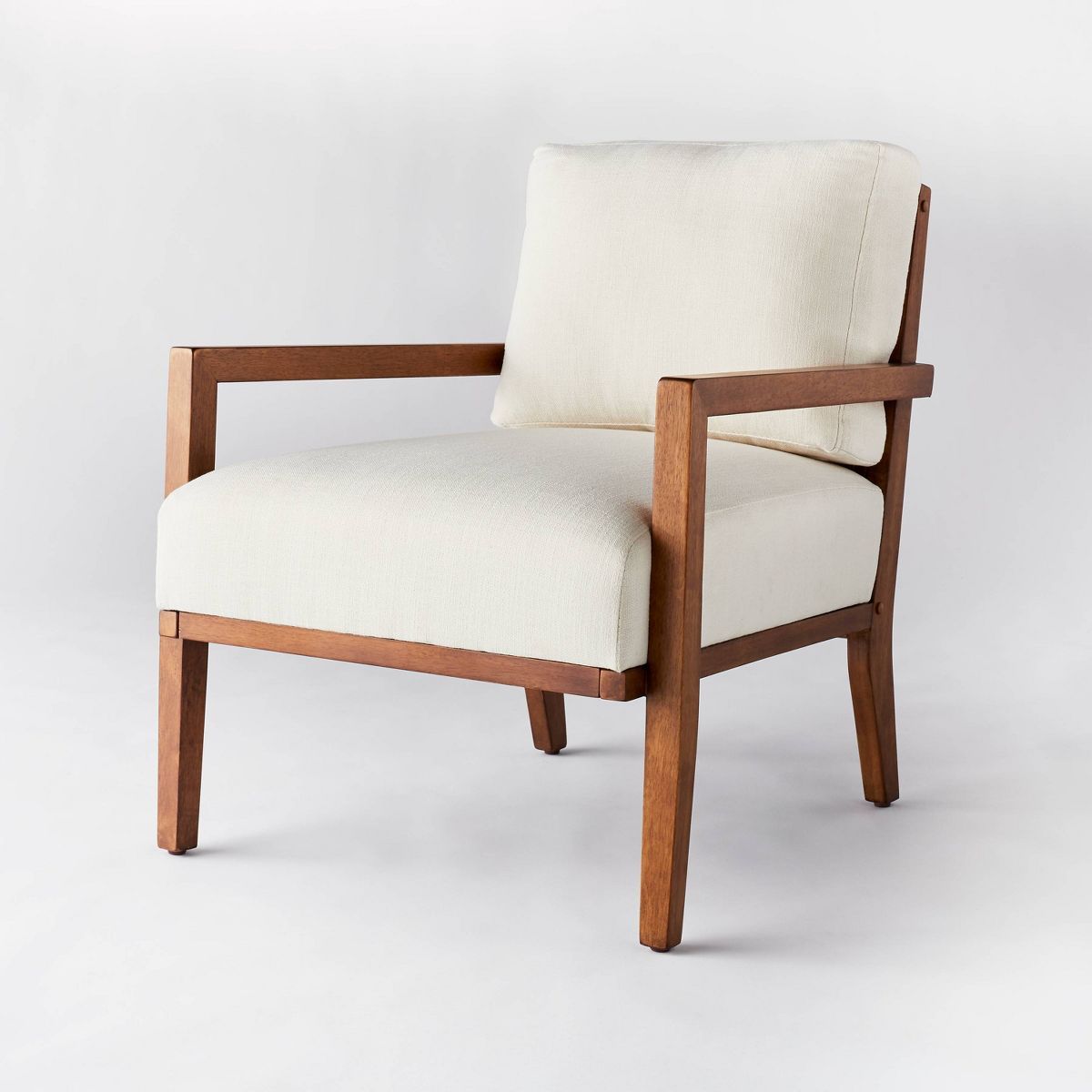 Agoura Hills Cane Back Accent Chair Cream/Mid-tone Wood - Threshold™ designed with Studio McGee | Target