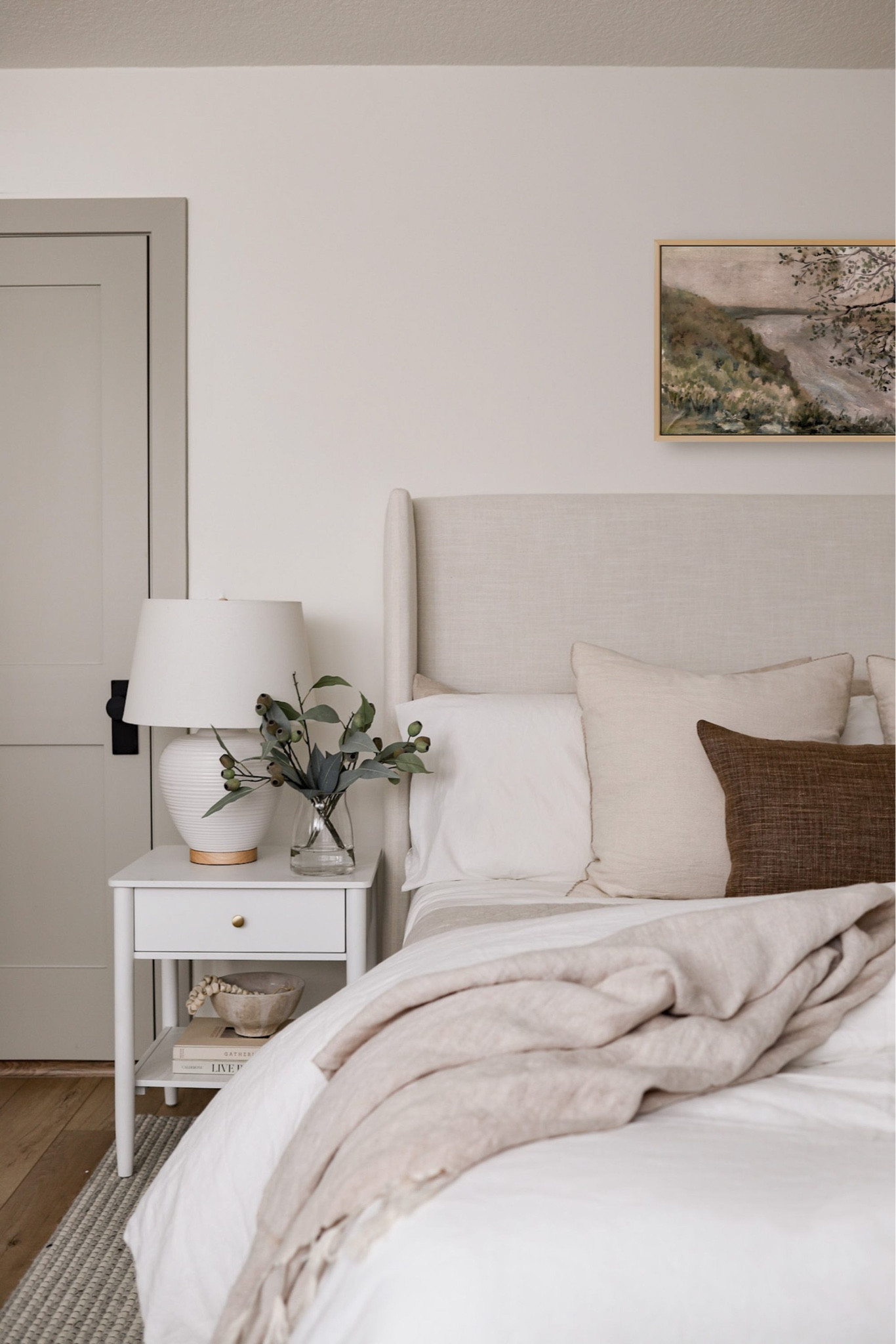 My bedroom decor! The bed is ‘Zuma White’ and the rug is ‘silver/ivory’. The art launches in two weeks at collectionprints.com! 

#LTKsalealert #LTKSeasonal #LTKhome