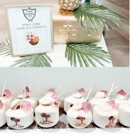DIY custom branded coconuts and supplies I used for my daughters first birthday party 🥳 🥥🌴💕

#LTKbaby #LTKfamily #LTKSeasonal