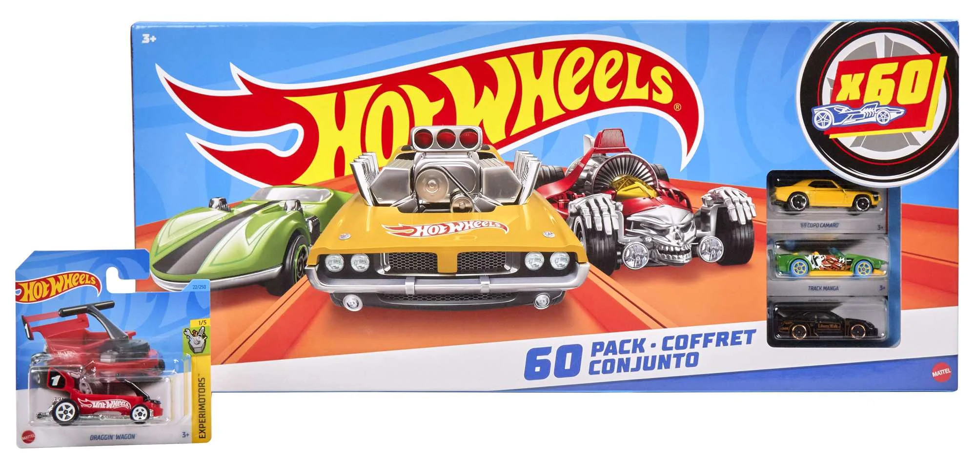 Hot Wheels Set of 60 Vehicles, Collectible Vehicles, 1:64 Scale Toy Cars or Trucks (Styles May Va... | Walmart (US)