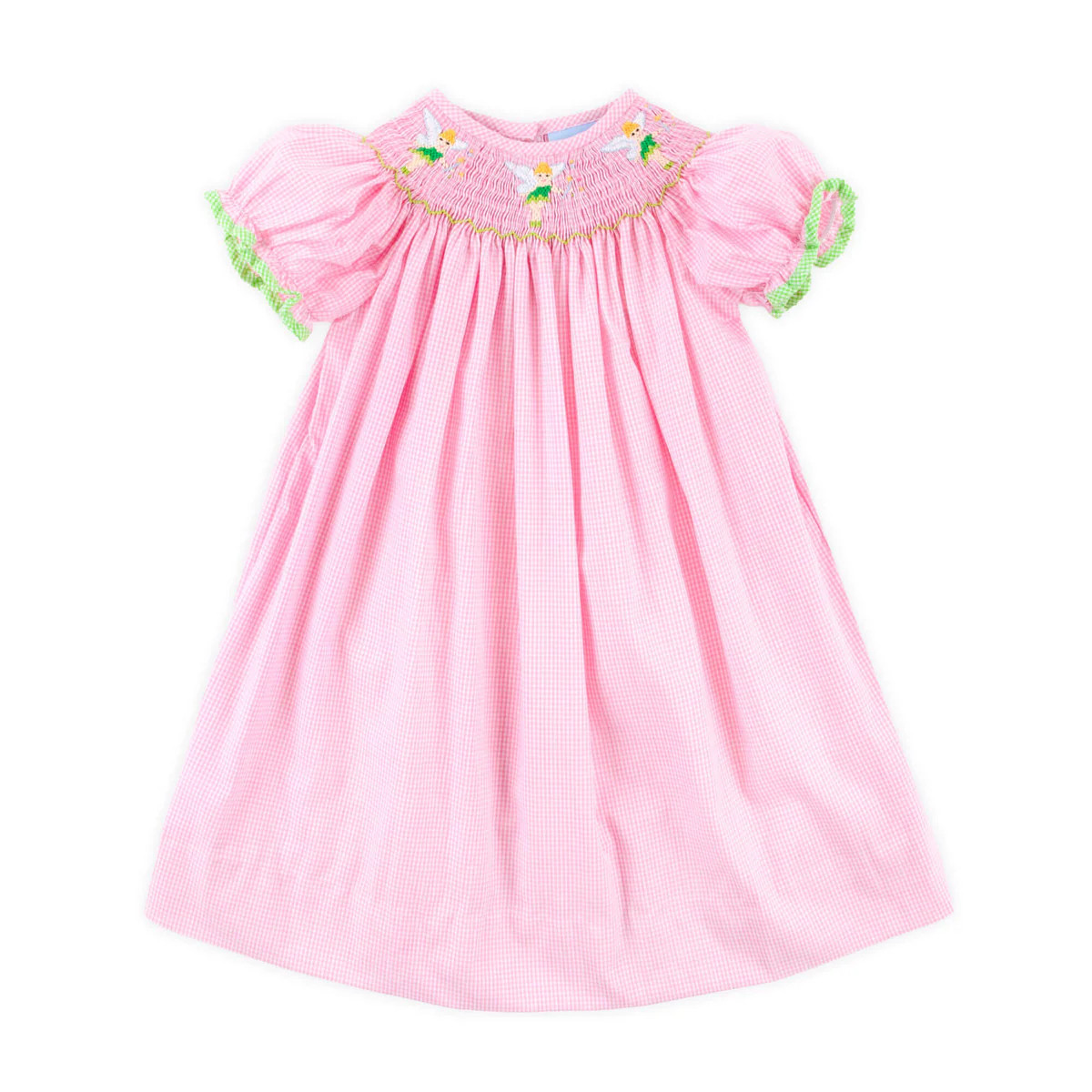 Neverland Fairy Pink Smocked Bishop Dress | Classic Whimsy