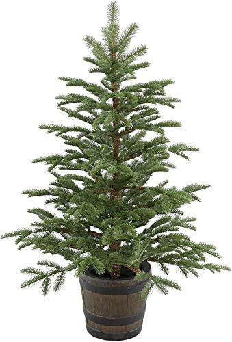 National Tree Company Artificial Entrance Christmas Tree, Norwegian Spruce, Green, White Lights, Inc | Amazon (US)