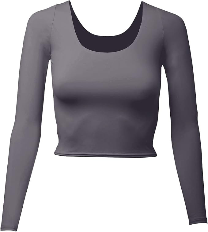 Almere Long Sleeve Top for Women, Contour Double-Lined Seamless Smooth Fabric Sleeved Basic Top w... | Amazon (US)
