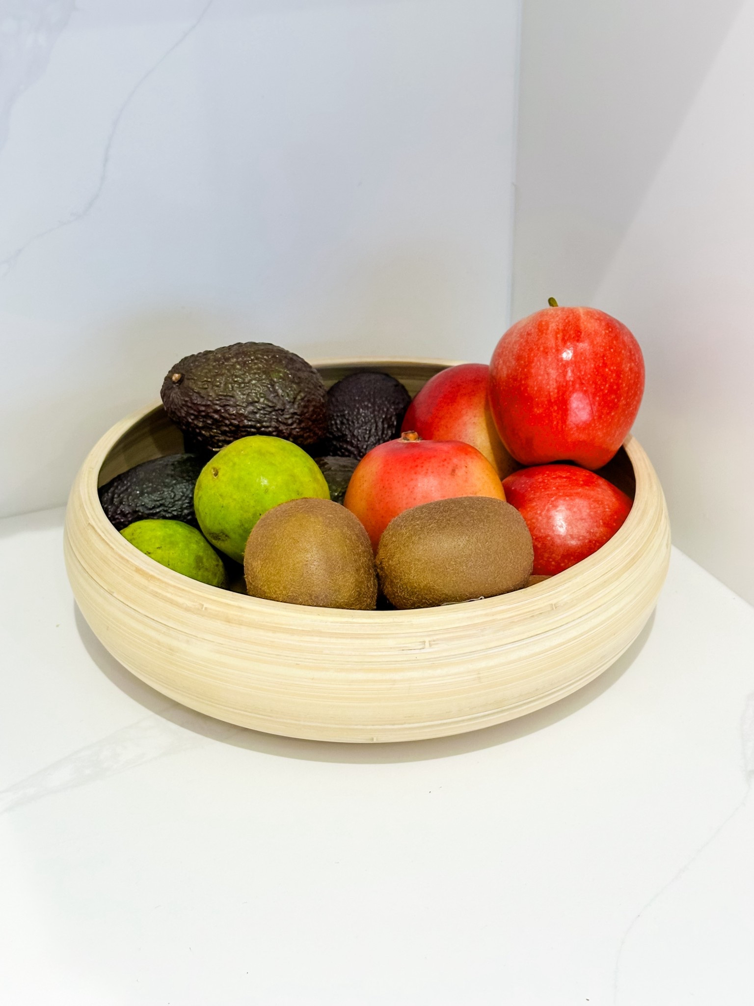 Natural bamboo wooden fruit bowl 🍎🥝🥭


#fruitbowl #kitchendecor 

#LTKSeasonal #LTKfoodie #LTKHome
