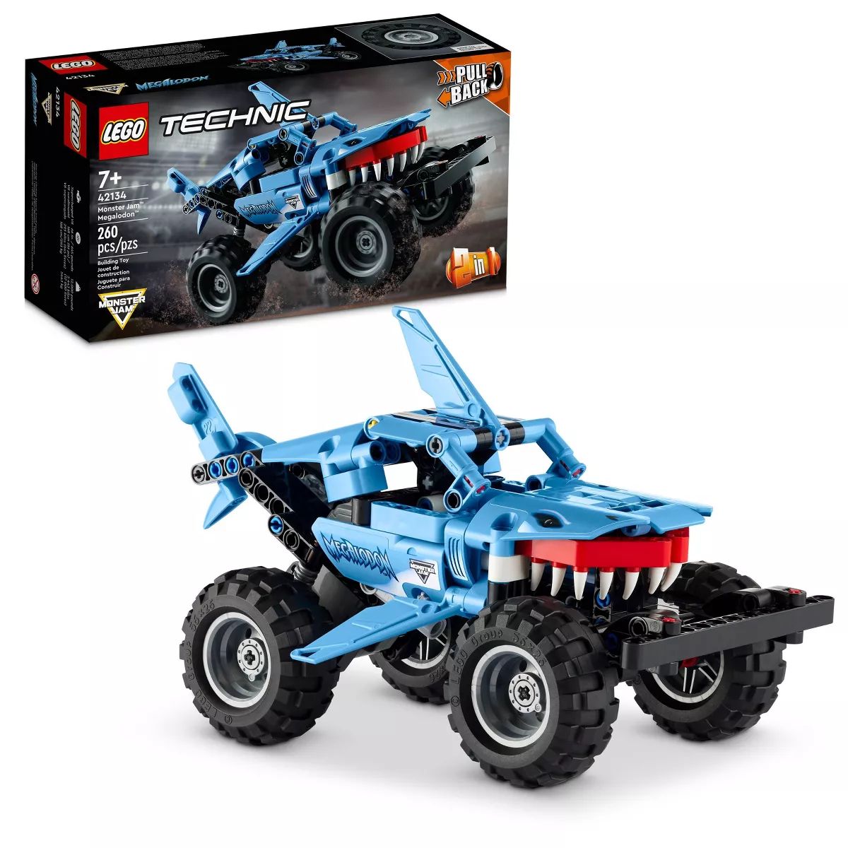 LEGO Technic Monster Jam Megalodon Pull Back Truck Toy 42134 | Target