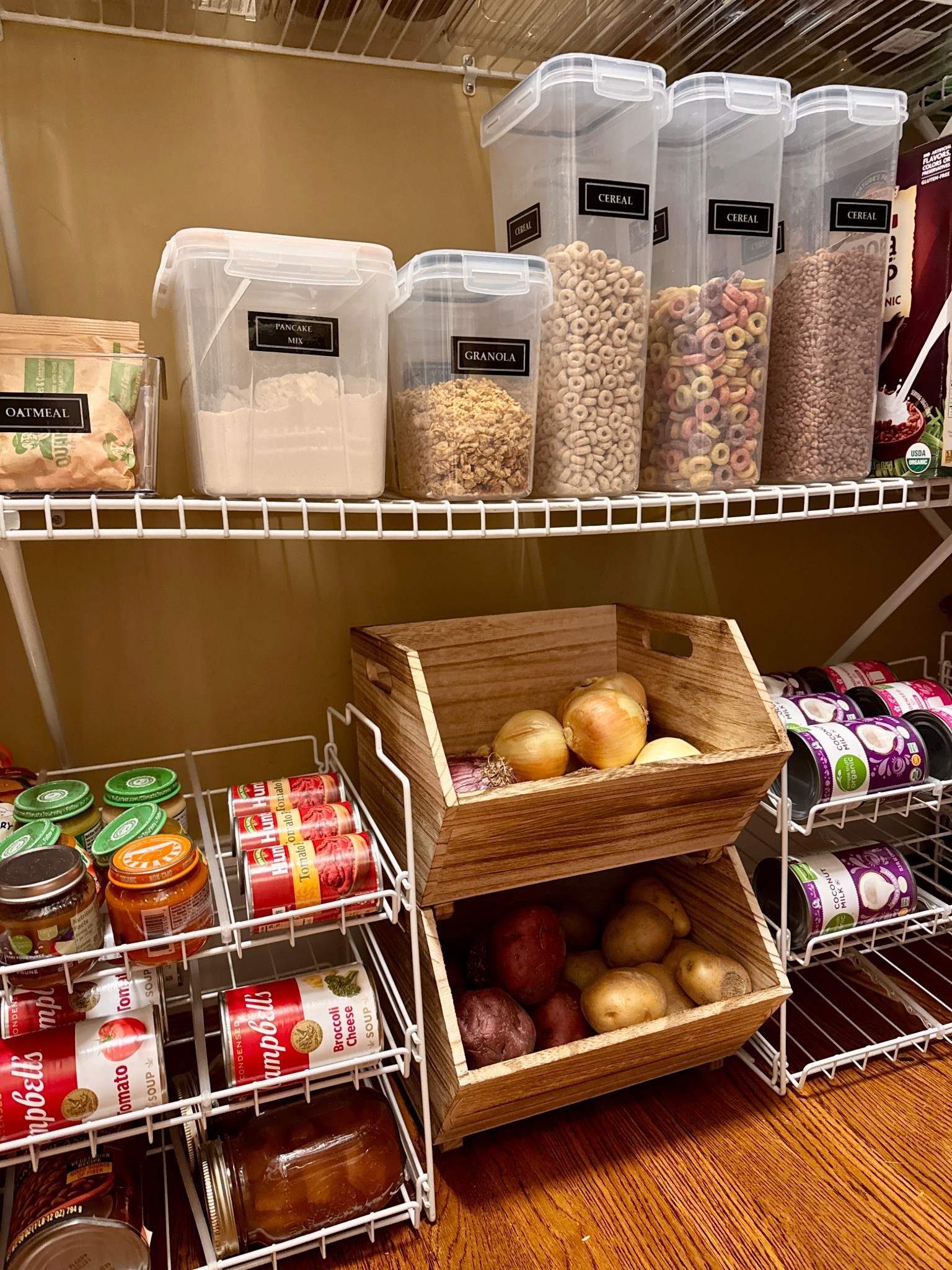 Pantry Organization 
Canned goods organizer
Vegetable organizer 
Better Homes and Gardenns

#LTKStyleTip #LTKFamily #LTKHome