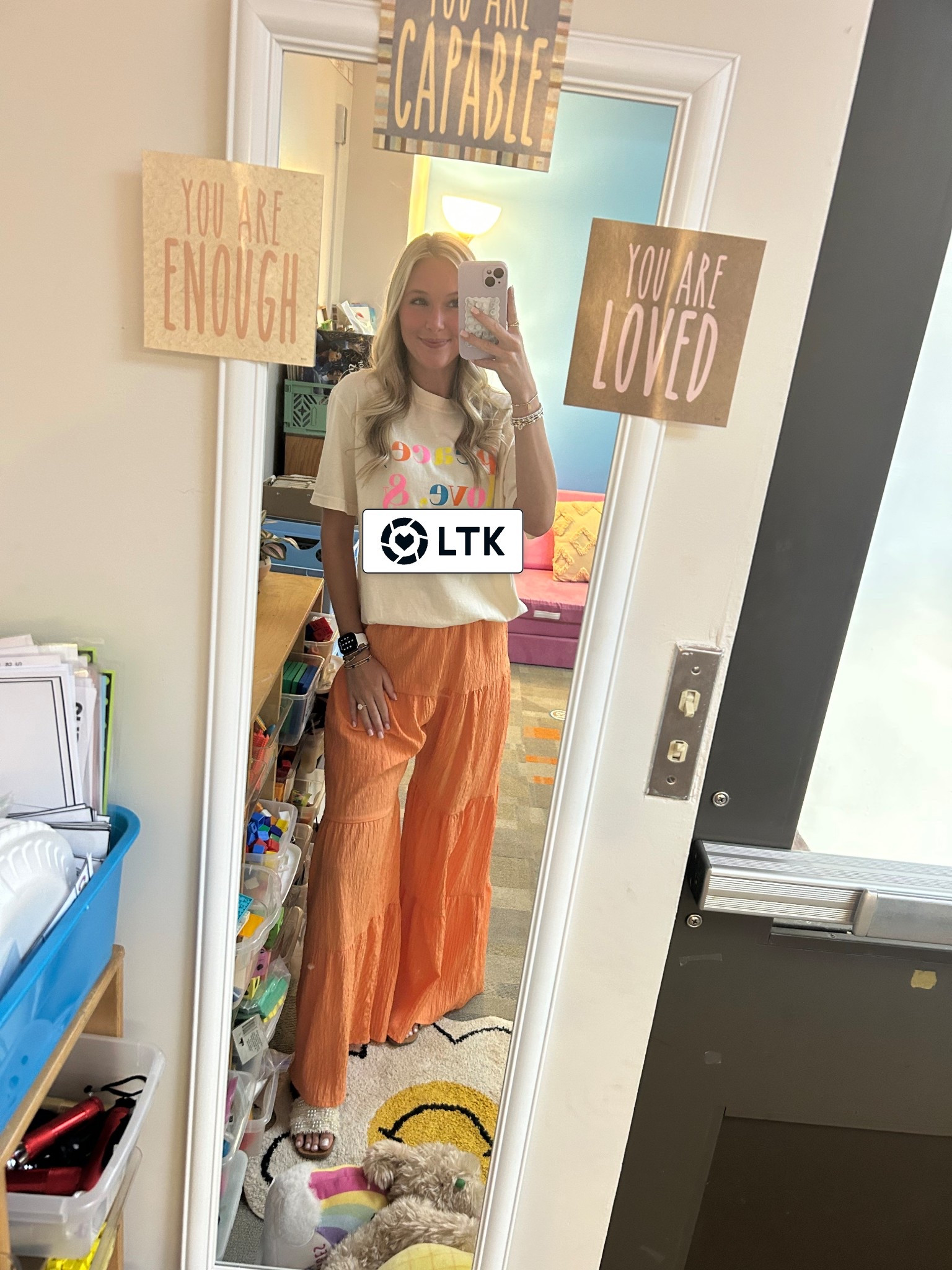 First day back at work for this teacher!!!! 🍎✏️ #teacher #teacheroutfit #backtoschool