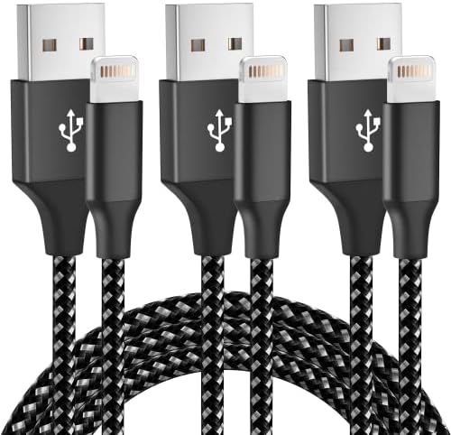 iPhone Charger [Apple MFi Certified] 3Pack 10FT Lightning Cable Fast Charging Nylon Braided iPhon... | Amazon (US)