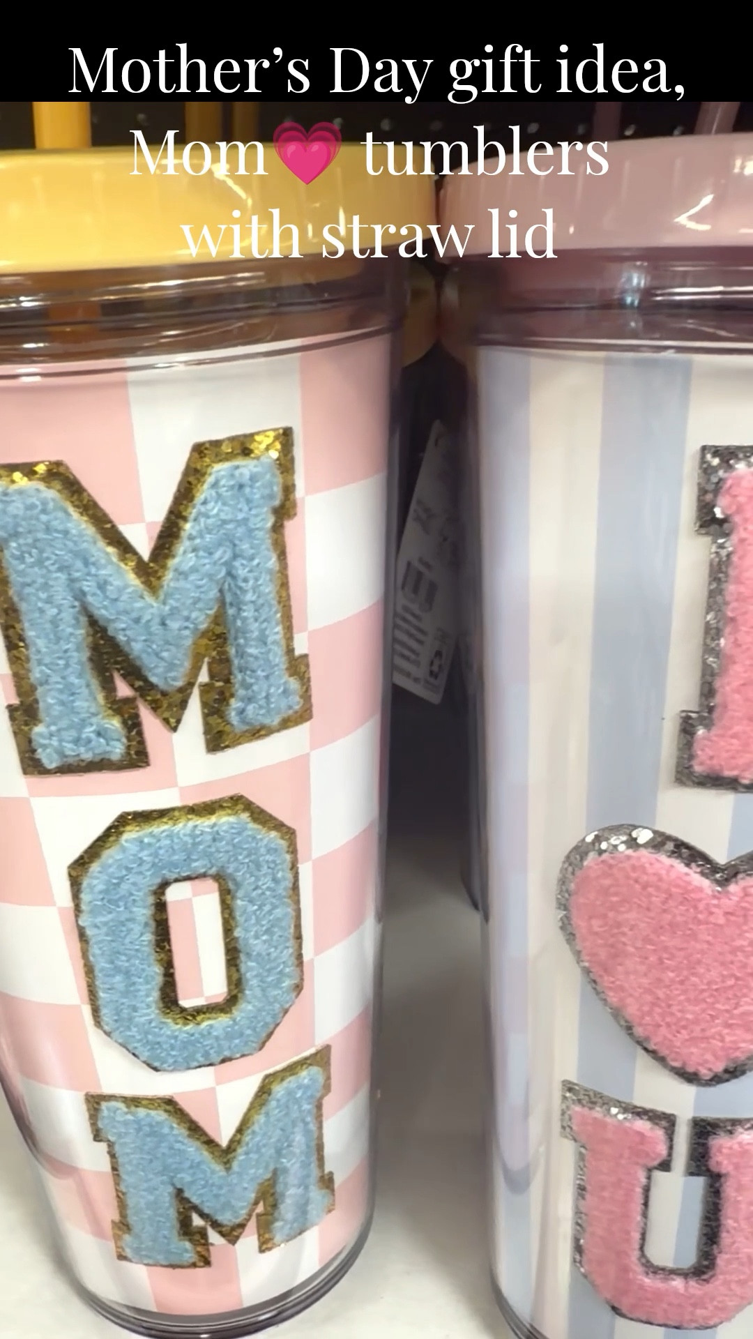 Such a cute Mother’s Day gift idea 💗This Mom tumbler with chenille style patch lettering is perfect for iced coffee, water, or everyday use and makes such a thoughtful but affordable gift she’ll actually use! You can also fill up this tumbler with a gift card candy little trinkets
Linking this tumbler + more Mother’s Day gift ideas below ✨
#mothersdaygiftidea #momgiftideas #giftformom #momtumbler #affordablegiftideas #ltkseasonal #ltkfinds #mothersday2026 #giftideasformom

#LTKHome #LTKMothersDay