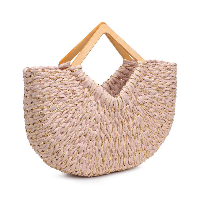 Kehlani Glitter Straw Tote | Eloquii