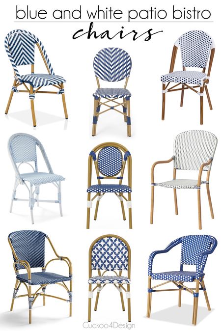 My favorite blue and white patio bistro chairs #patiofurniture #outdoorliving

#LTKhome #LTKFind #LTKunder100