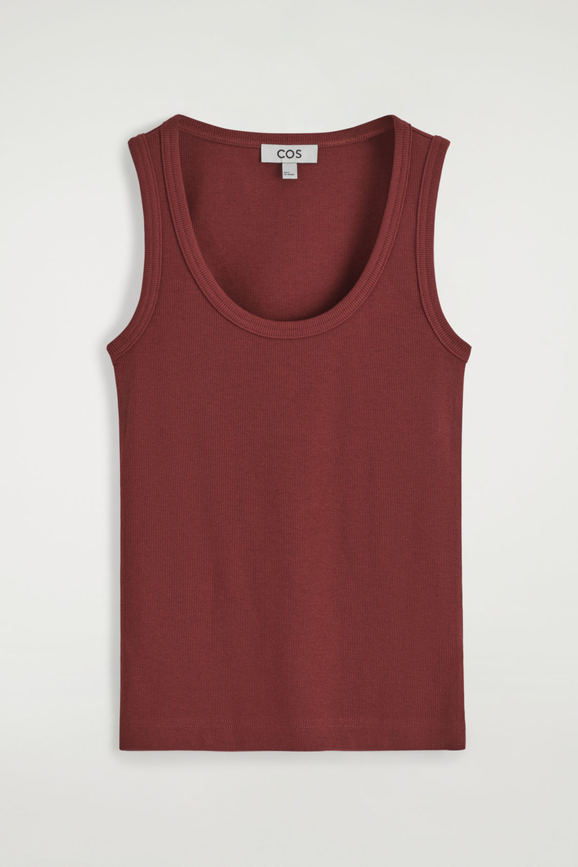 RIBBED SCOOP-NECK TANK TOP | COS (US)
