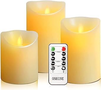 Amazon.com: OSHINE flameless candles, flameless candlestick, flameless battery candles, battery r... | Amazon (US)
