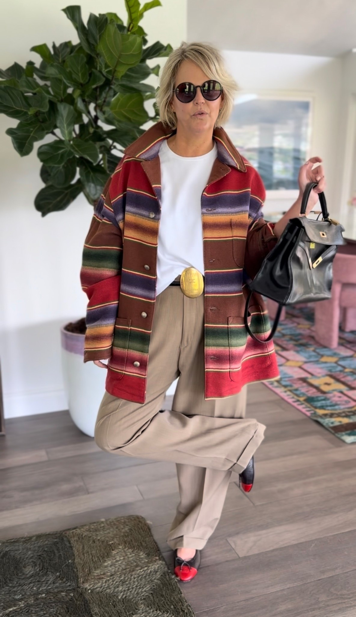 Mostly vintage, Celine belt and Chanel loafers but posted for inspo :) 