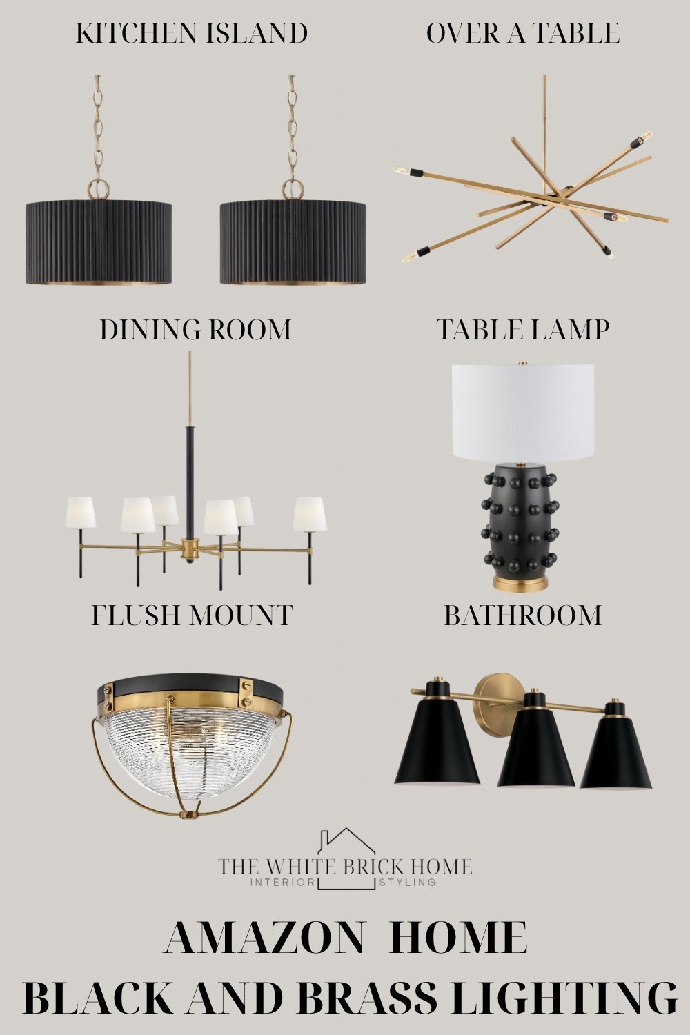 A coordinated, fresh approach to lighting throughout your home - these black and brass light fixtures from Amazon are clean and modern, guaranteed to make your home feel cohesive. 

Bathroom, bathroom lighting, ceiling light, light fixture, table lamp, lamp, chandelier, dining room lighting, kitchen lighting, black and brass light fixture, light fixture, home decor, home design, modern home lighting plan, home decor, black and brass light fixtures, bathroom lighting, kitchen island pendant, Amazon, Amazon home, Amazon home decor

#LTKSeasonal #LTKHome #LTKSaleAlert