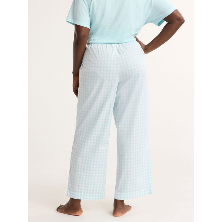 Joyspun Women's and Women’s Plus Cotton Poplin Sleep Pants, Sizes XS to 3X | Walmart (US)