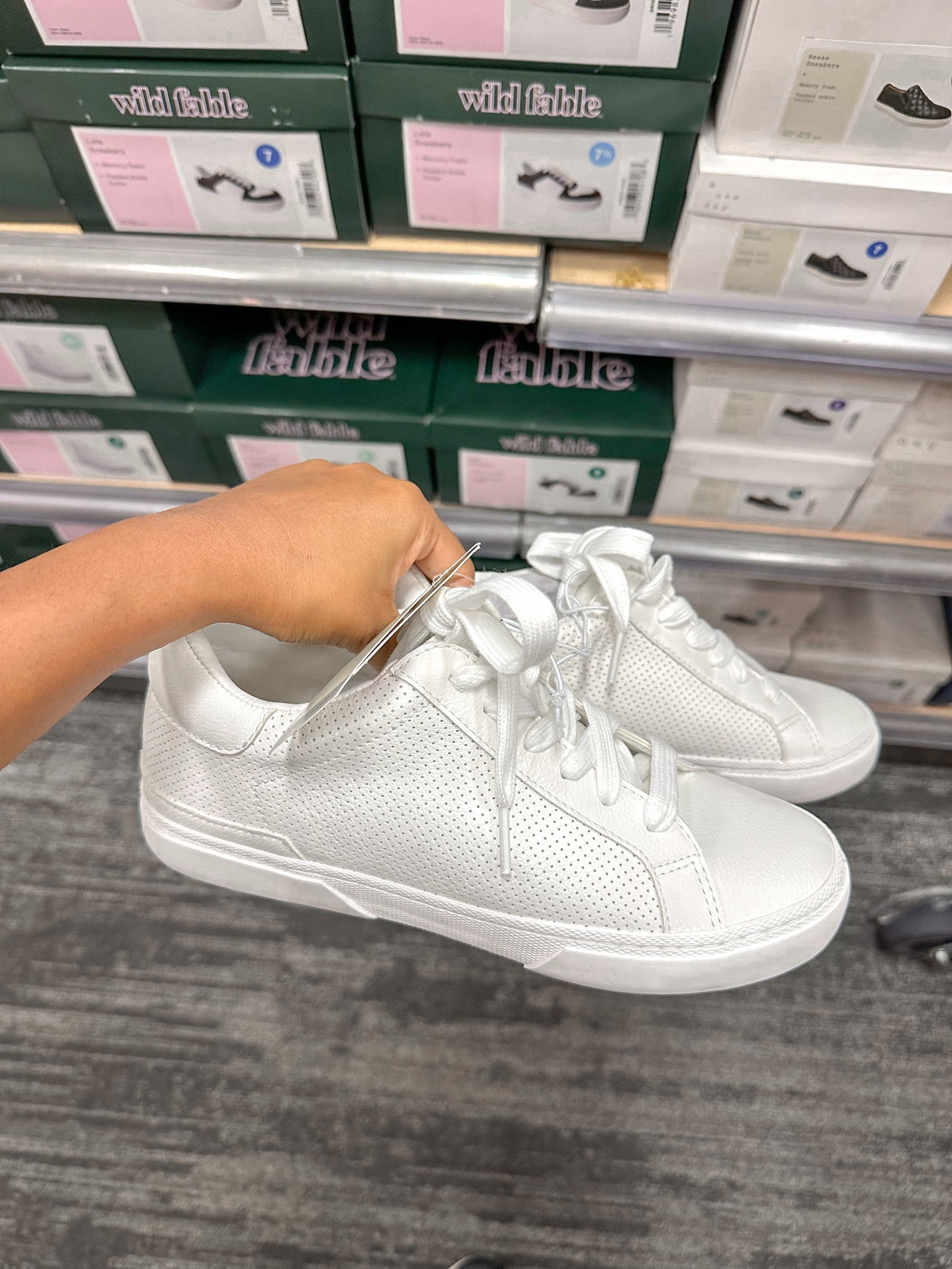 Comfy white sneakers from Target. Perfect for casual fall outfits and errands!  White sneakers, target shoes, target sneakers, lace up sneakers, footwear, sale, clearance, a new day, wild fable

#LTKBacktoSchool #LTKtravel #LTKSeasonal
