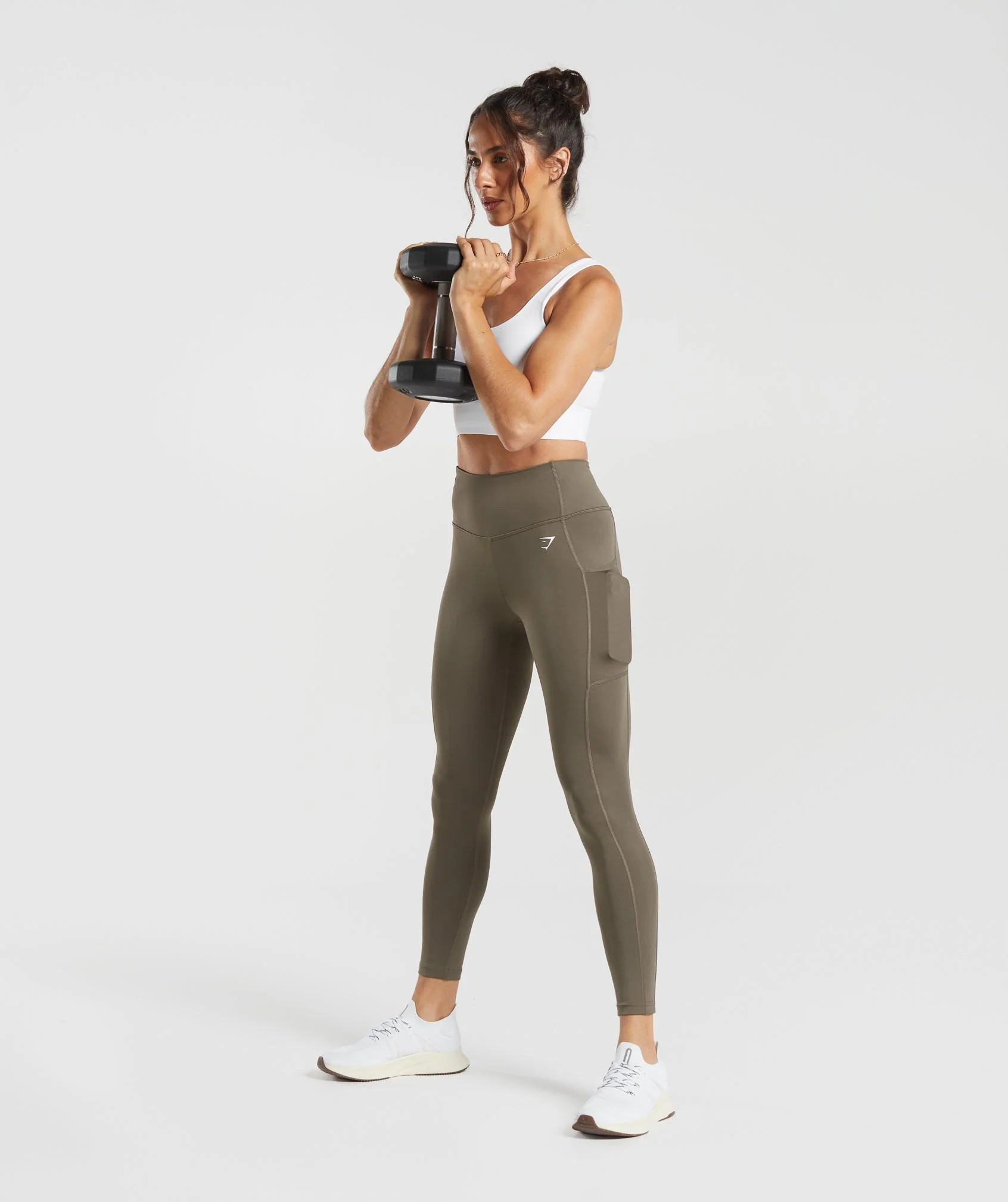 Gymshark Pocket Leggings - Camo Brown | Gymshark US