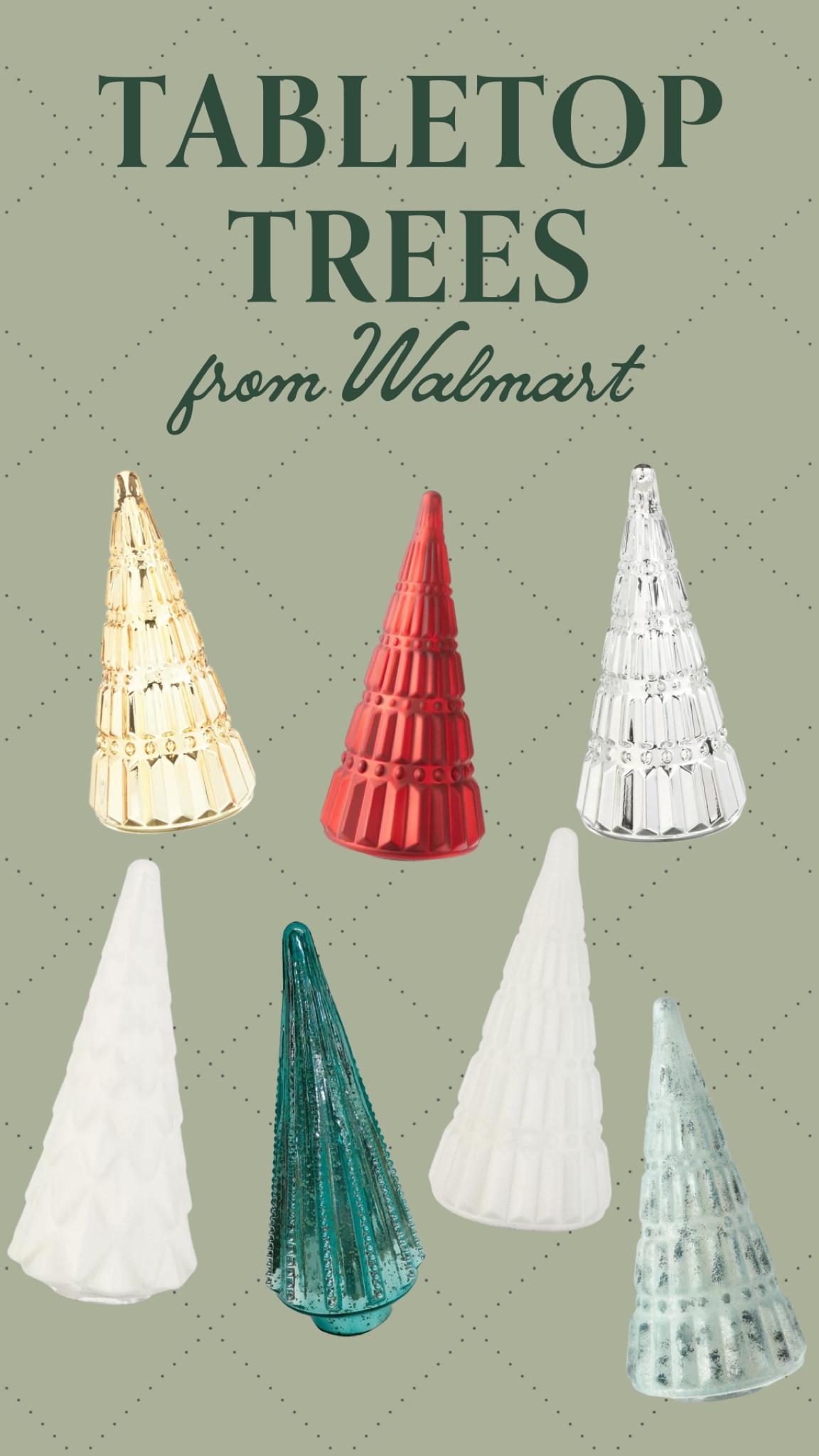 🎄My Favorite Tabletop Trees from Walmart🎄 

These glass and beaded Christmas trees can add some holiday touch to any room! I especially love that they are all under $20! 

Christmas Trees, Affordable Christmas Decor, Walmart Christmas Decor, Tabletop Christmas Tree, Glass Christmas Tree

#LTKHoliday #LTKhome #LTKSeasonal