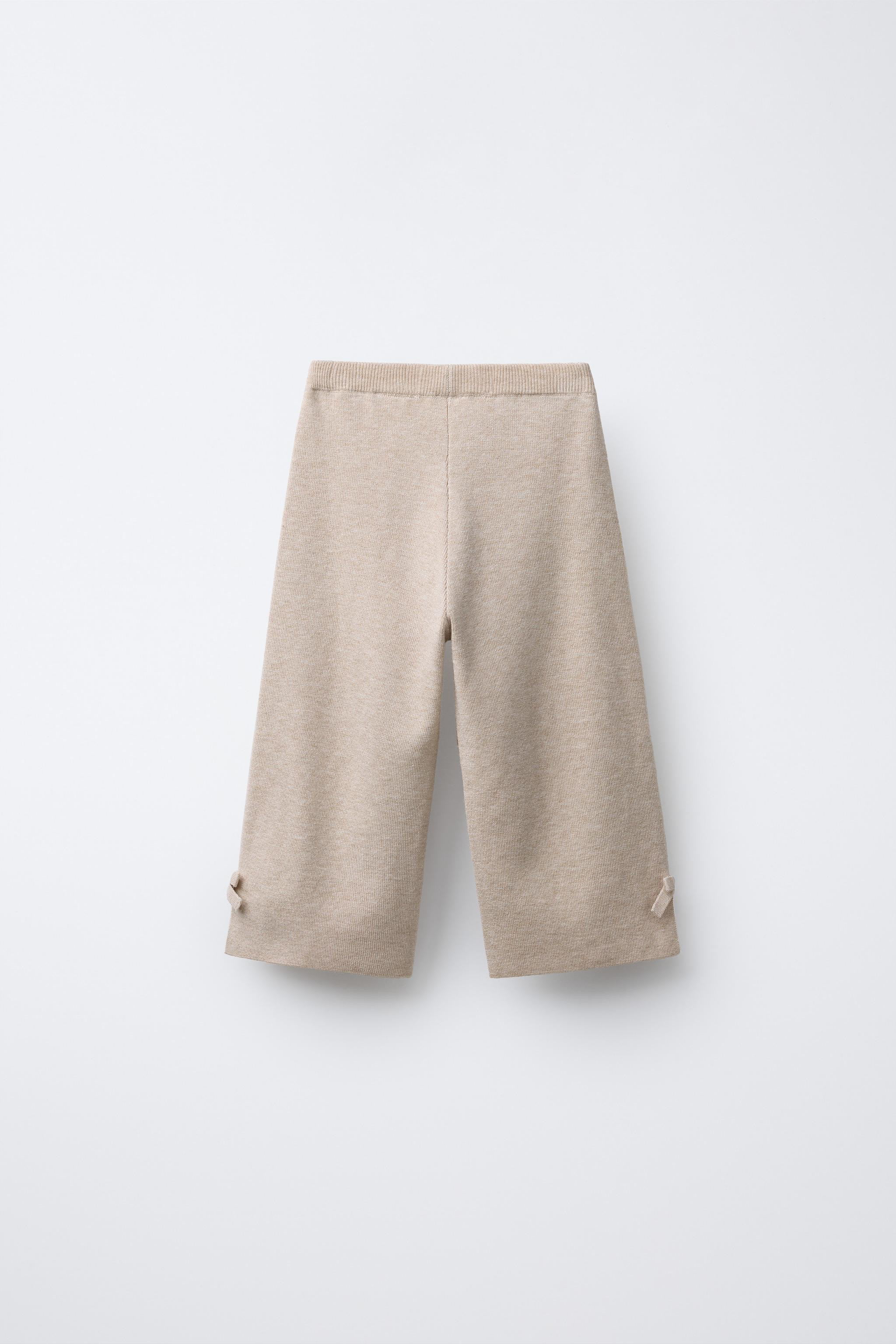 KNIT CULOTTES WITH BOWS | Zara UK