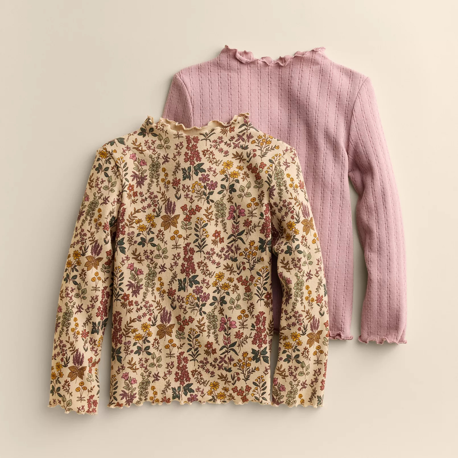 Girls 4-12 Little Co. by Lauren Conrad 2-Pack Mock Neck Top Set | Kohl's