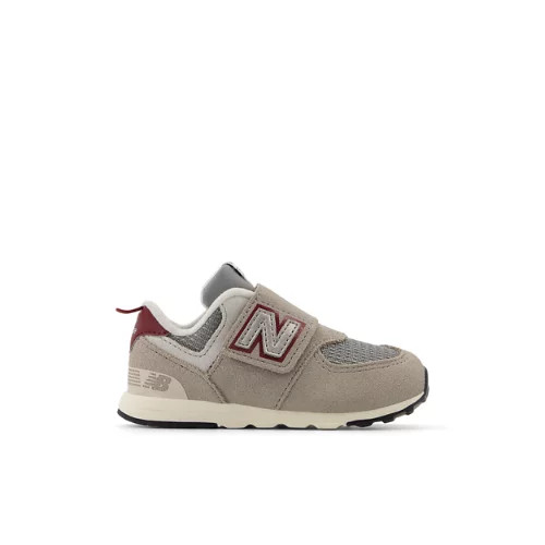 New Balance Kids' 574 NEW-B Hook & Loop Brown/Red - Brown/Red | Joe's New Balance Outlet