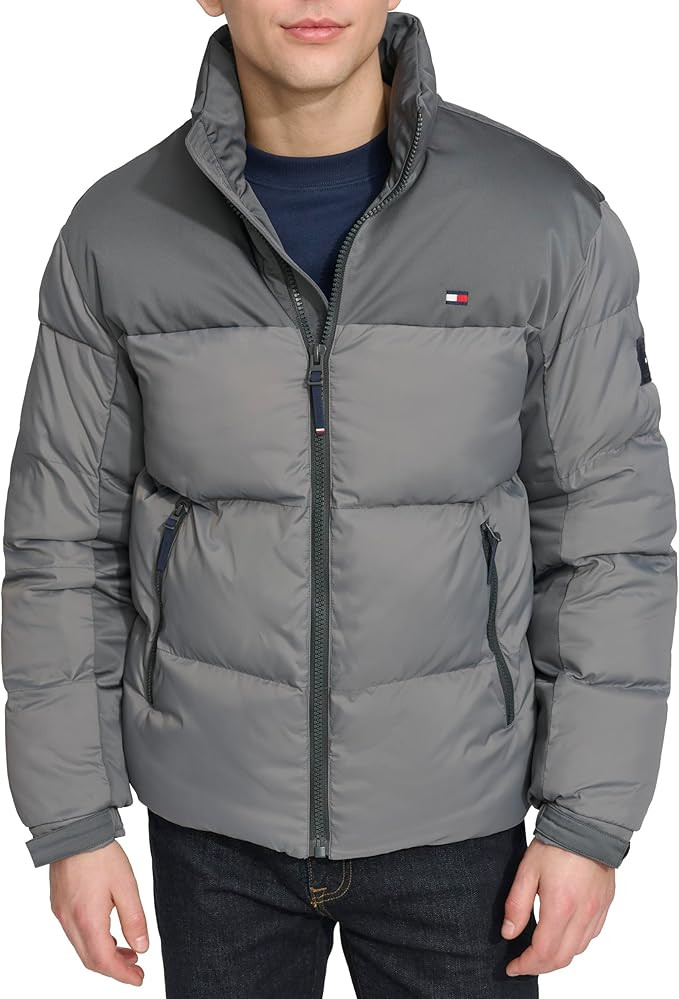 Tommy Hilfiger Men's Mixed-media Puffer Jacket | Amazon (US)