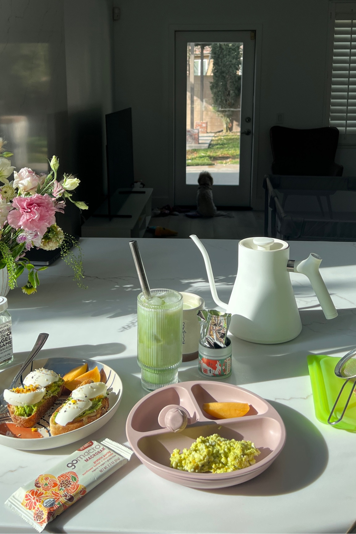 morning views of breakfast prep for mama and baby #baby #babyregistry #momlife 