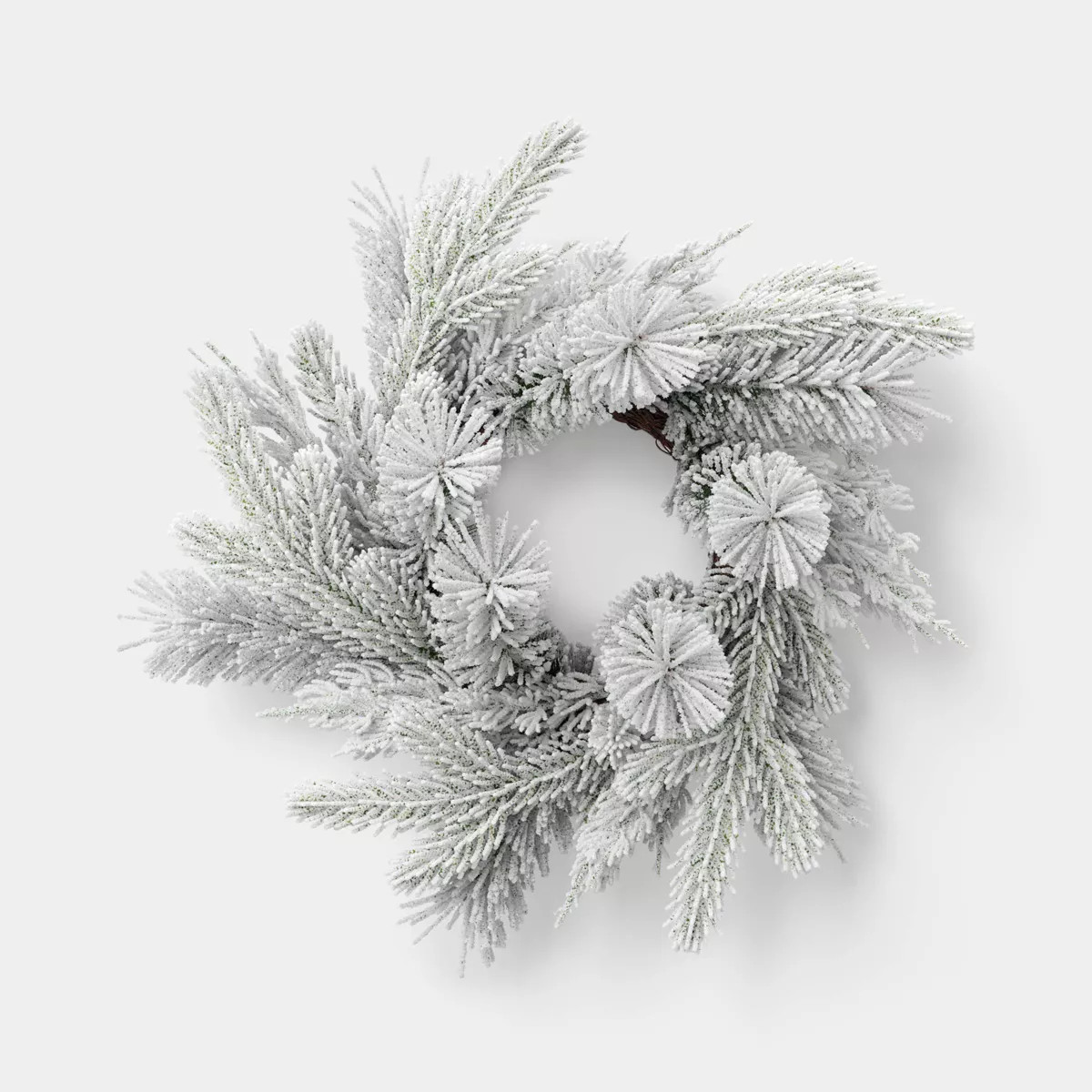 Heavy Flocked Mini Christmas Wreath Green - Room Essentials™ | Target