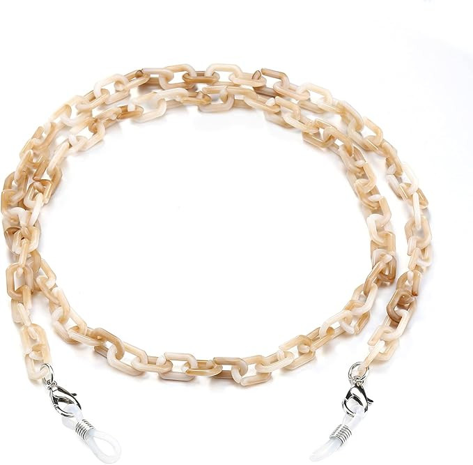 humlbird Mask Chain for Women Glass Chain Mask Lanyard Tortoise Mask Holder Chain Acrylic Sunglas... | Amazon (US)