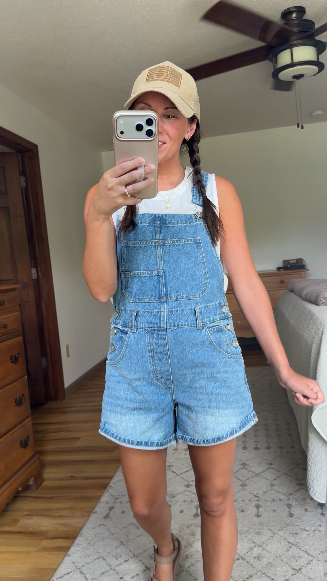 xs in my linen tank (linked the cropped version too), xs in my denim overalls and 6 in my teva sandals 🤍

#LTKPetite #LTKstorytime #LTKSeasonal