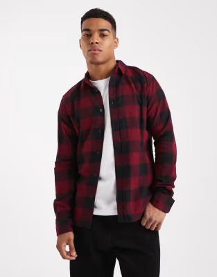 Only & Sons - Chemise à carreaux buffalo - Rouge et noir | ASOS (Global)