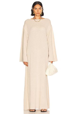 Helsa Boden Cashmere Maxi Dress in Tan | FWRD 