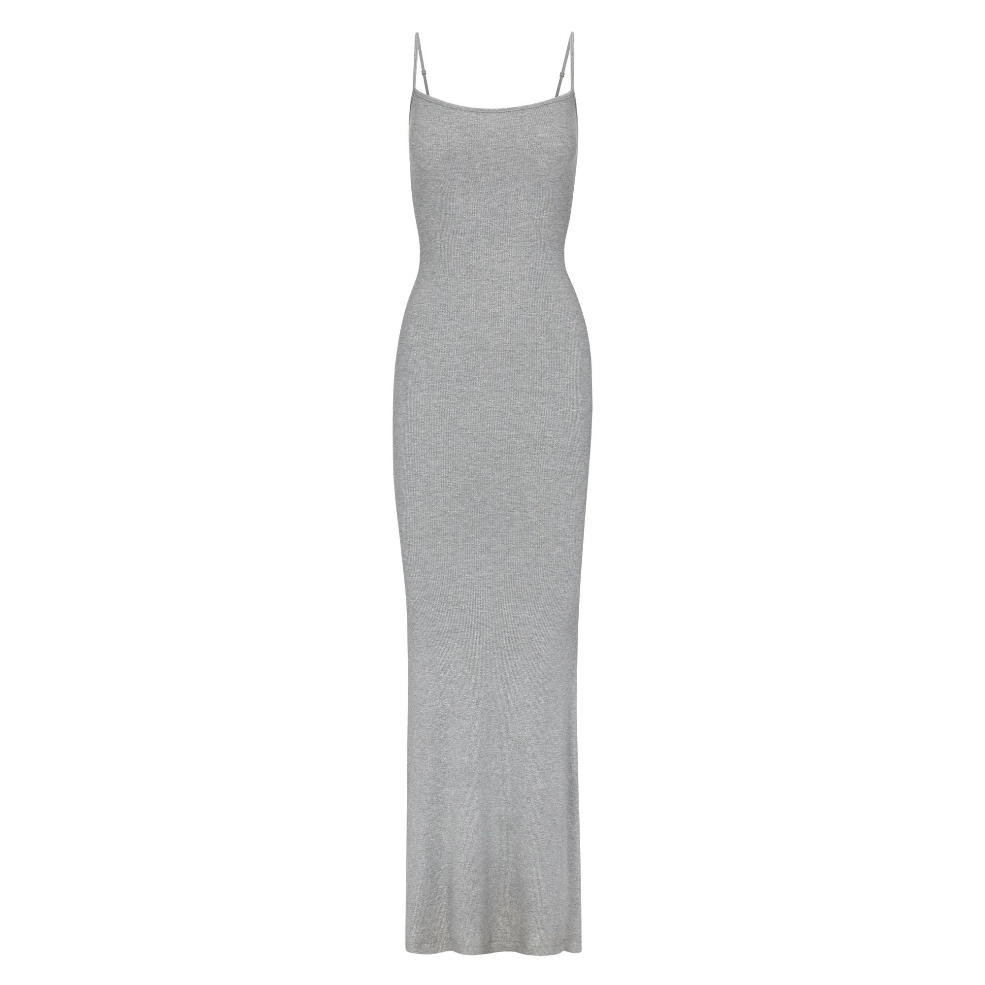 SOFT LOUNGE SHIMMER LONG SLIP DRESS | SKIMS (US)