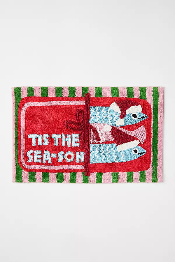Tis the Season Tufted Bath Mat | Anthropologie (US)