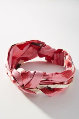 Jennifer Behr Marin Printed Silk Headband | Anthropologie (US)