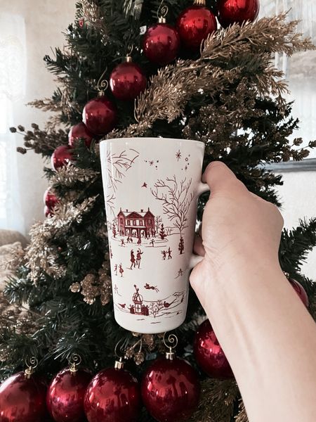 The prettiest Christmas mug that you can use all throughout winter too! ☺️☺️☺️

It also comes with a transparent silicone lid. The stock photo shows white, but the lid is clear.

#LTKfindsunder50 #LTKHoliday #LTKhome
