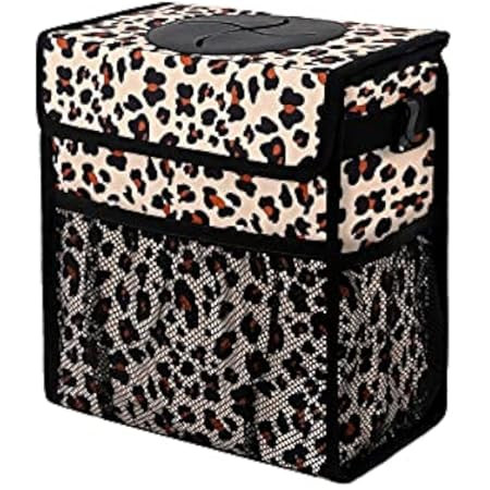 Car Trash Can Leak Proof Car Trash Bag Waterproof Car Garbage Can with Lid for SUV Front Seat Multip | Amazon (US)