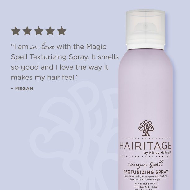 Hairitage Magic Spell Texturizing Spray for All Hair Types | Volumizer Spray for Women & Men, 5.9... | Walmart (US)