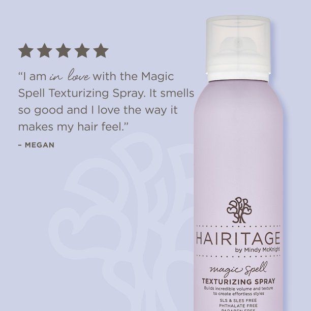 Hairitage Magic Spell Texturizing Spray for All Hair Types | Volumizer Spray for Women & Men, 5.9... | Walmart (US)