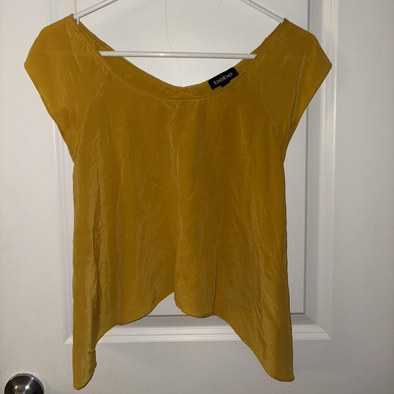 Bebe Women's Shirt - Yellow - XS | Depop US
