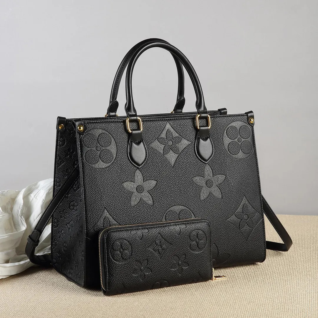 Embossed Top Handle Purse With Wallet for Women, Messenger Tote Bag. Blackcolor.(13.5 X 10.3 X 5.... | Etsy (US)