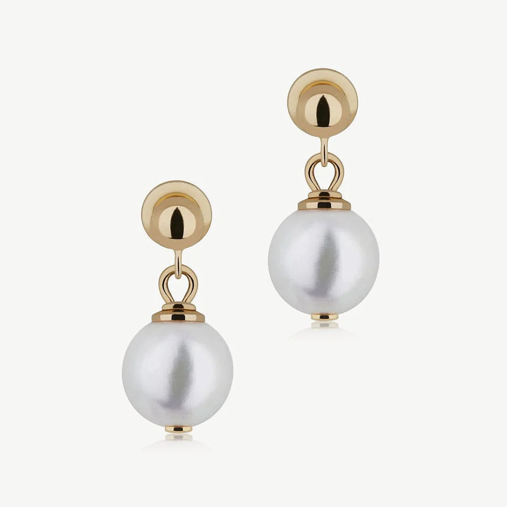 Strathberry - Lana Pearl Earrings - 22 Carat Gold Gilded - Gold | Strathberry