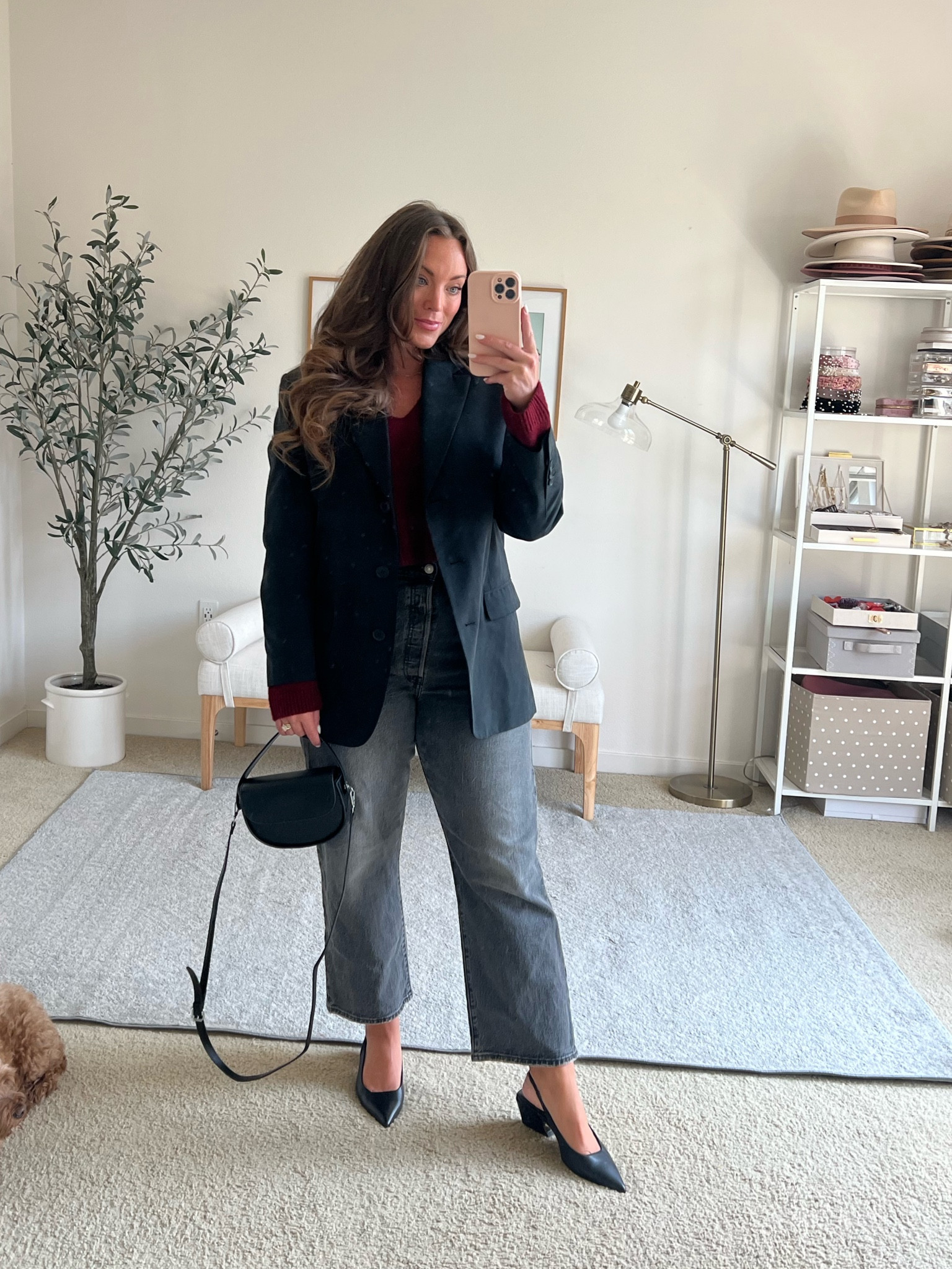 A little black blazer to layer with 🩷
Wearing a US 6 in blazer,
Small in sweater, 
Jeans- if curvy size up once
Shoes fit true to size 

#LTKxNSale #LTKMidsize #LTKFindsUnder100